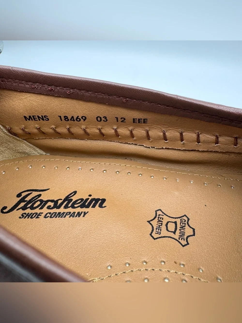Florsheim Pisa Croc-Print Tassel Loafers – Brown – Mens Size 12 EEE (Extra Wide)
